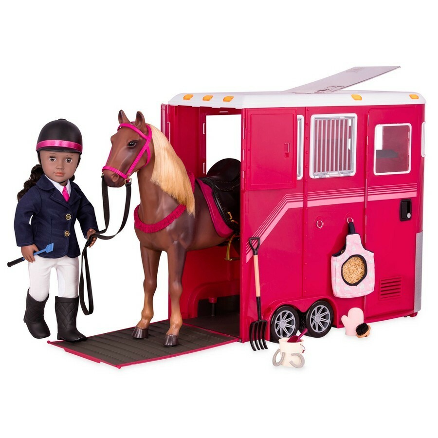 Our Generation Riding Stable Horse Set Fit 18 Doll African
