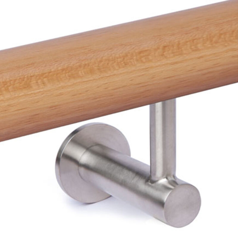 Contemporary Wall Handrail Support  -  Stainless Steel Contemporary Rail Bracket