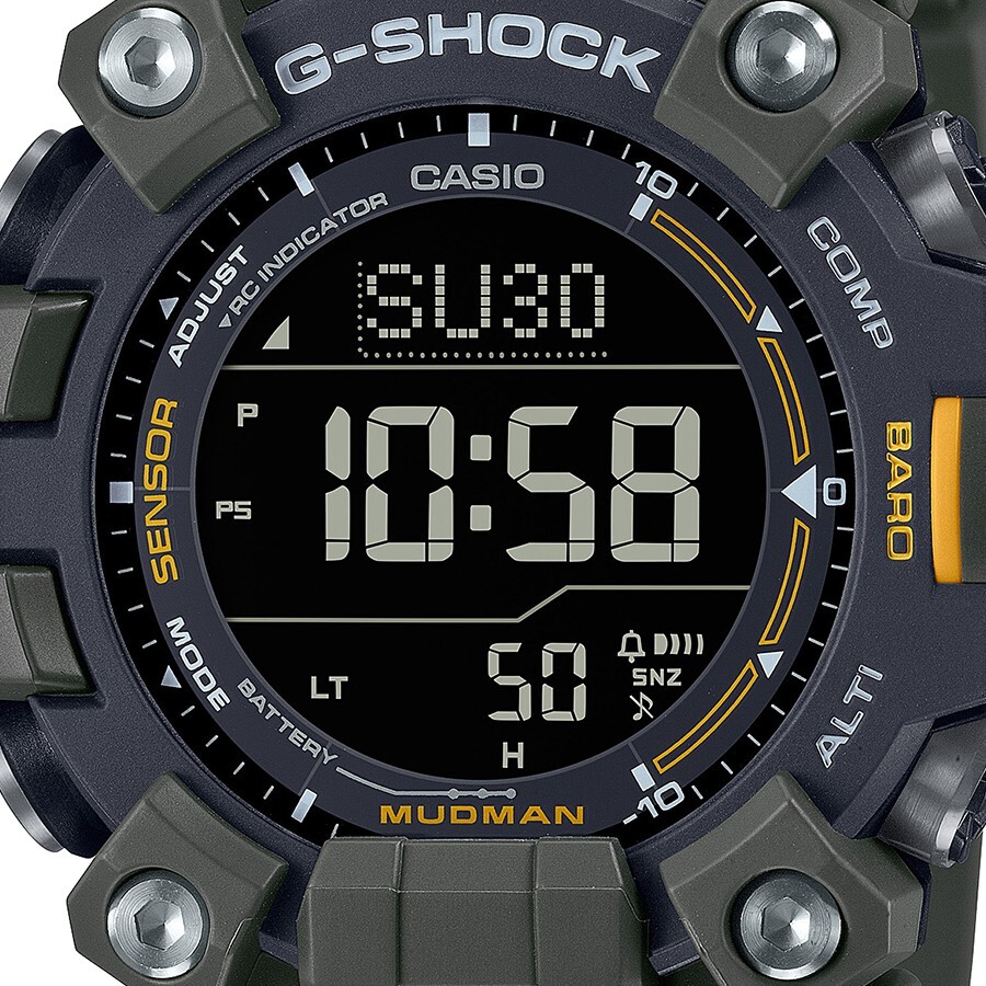 Pre-owned Casio G-shock Master Of Mudman Triple Sensor Model Gw-9500-3jf Men's Watch