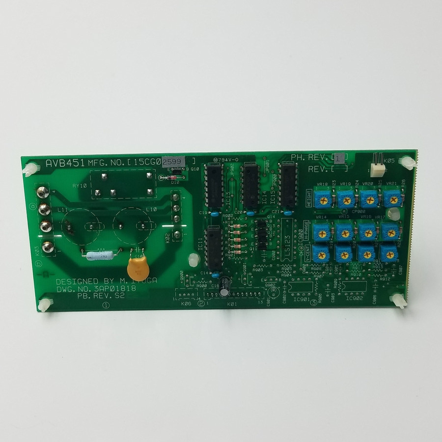 Control Board, DWG NO 3AP01818, PB Rev S2, AVB451 MFG No 15CG02599