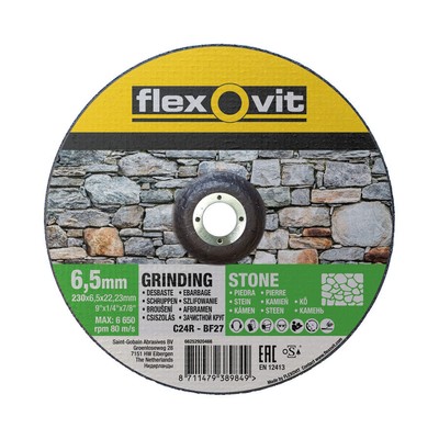 10 x disque de meulage décalé Norton pour pierre Flexovit 230x6,5x22,23mm