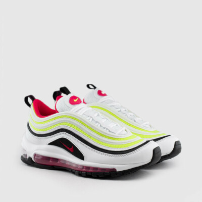 Nike Air Max 97 GS Shoe Youth Sz 4.5Y (Womens 6) CJ9978-100 White Pink Volt $150