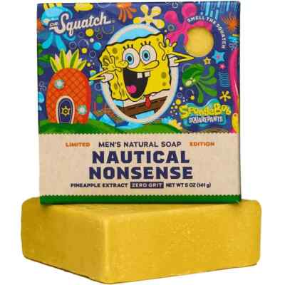 Dr. Squatch - Nautical Nonsense - SpongeBob Men's Natural Pineapple Soap