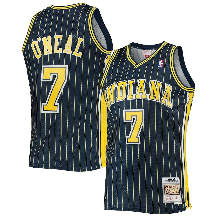ウェア Jermaine O'neal SWINGMAN JERSEY 2003-04 Indiana Pacers Jermaine O'Neal #7 Mitchell & Ness 2003/04