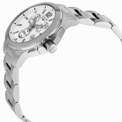 Pre-owned Longines Conquest Chronograph White Dial Unisex Watch L33794166