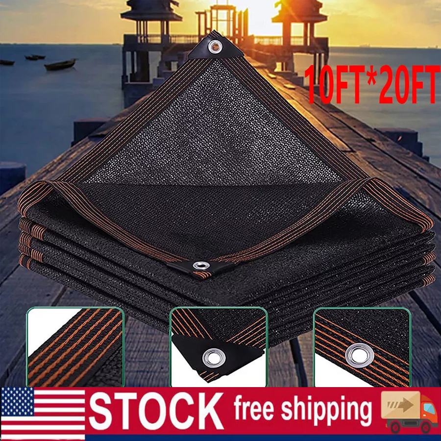10x20FTResist Sun Shade Cloth Sunblock With Grommets Plants Patio Pergola Canopy