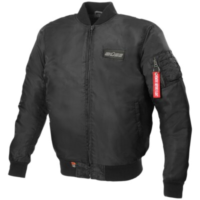 Büse Biker Jacket Kingman Black Bomber Jacket Aviator Safety