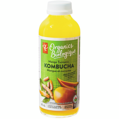 2-Pack PC Organics Organic Mango Turmeric Kombucha