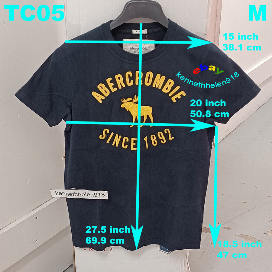 Pre-owned Abercrombie & Fitch Graphic Tee Multi Color Mens Size Medium In Tc05