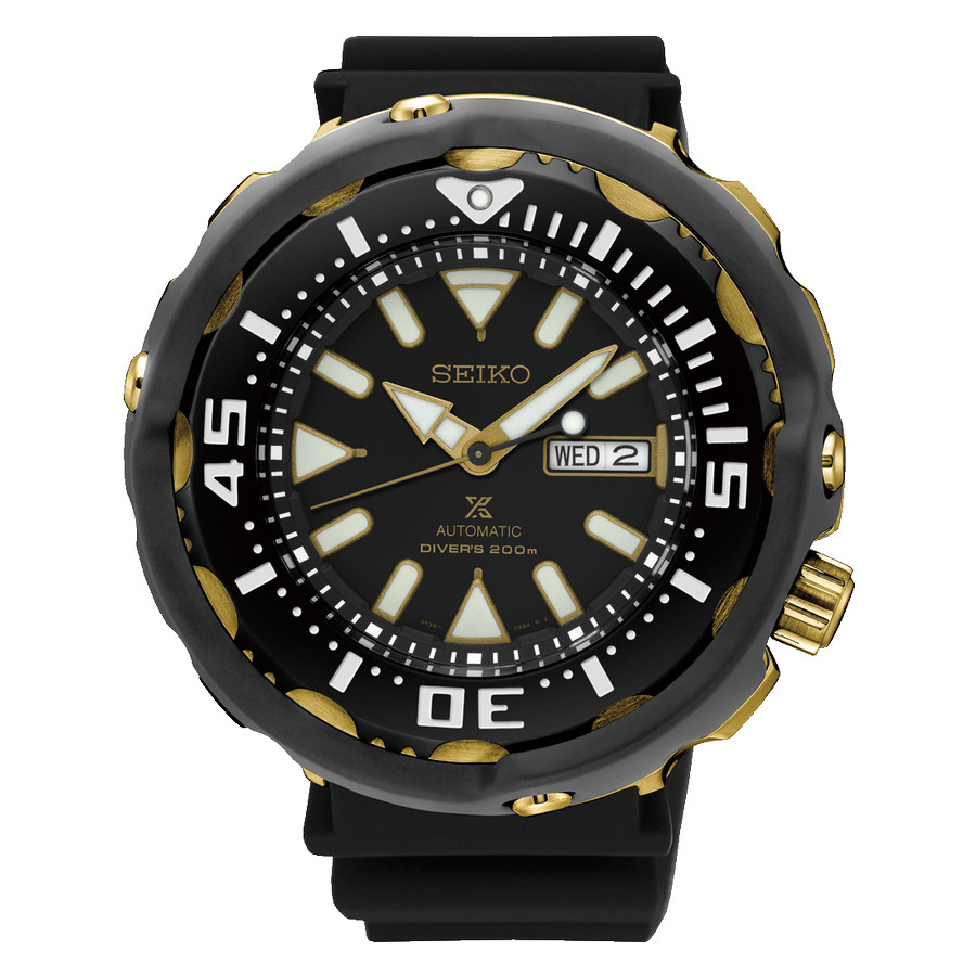 SEIKO 腕時計 automatic Diver's 200m Seiko Prospex SBPK003 GMT Black Dial Scuba Diver 200m Solar