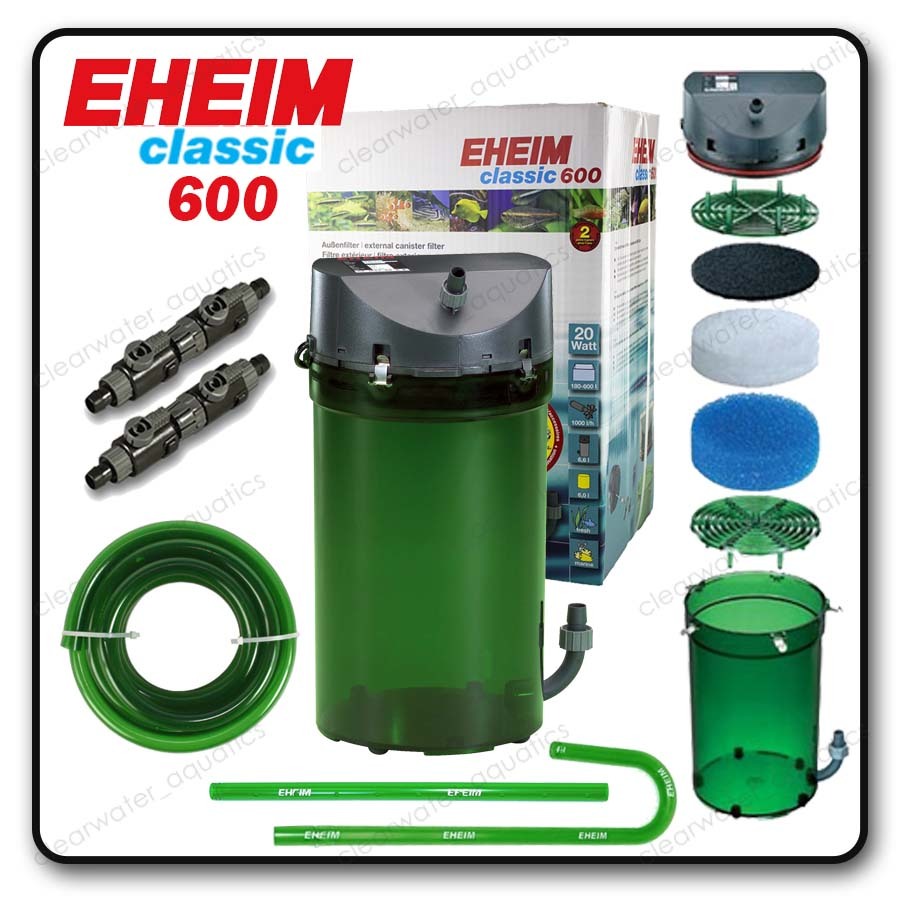 NEW EHEIM Classic 250 350 600 Aquarium EXTERNAL FILTER Fish Tank 2213