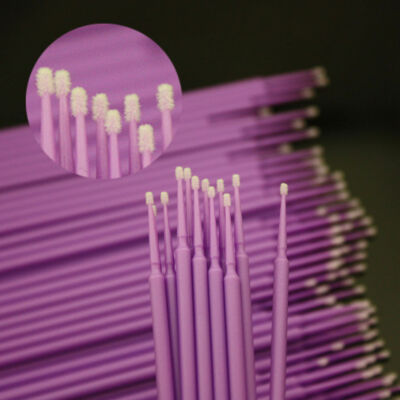 Dental Microbrush Disposable Applicators Tips Micro Brush Cleaning Purple