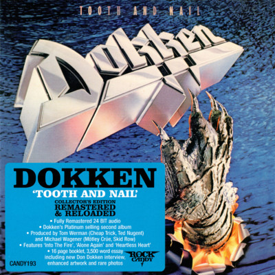 Dokken ~ Tooth And Nail (1984) CD 2014 Rock Candy Records UK    NEW   