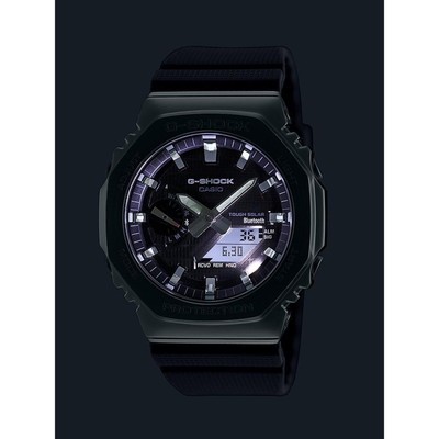 Pre-owned Casio G-shock Gbm-2100-1ajf Metal Case Bluetooth Analog Digital Men Watch