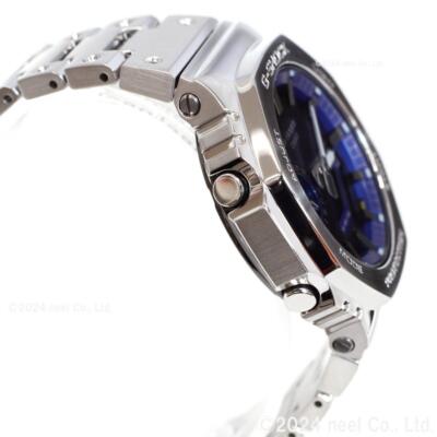 Pre-owned Casio G-shock Gm-b2100ad-2ajf Japan Blue X Full Metal Analog Digital Men Watch
