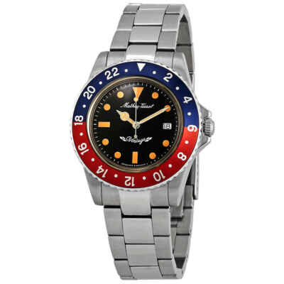 Mathey-Винтажные мужские часы Tissot Mathey с черным циферблатом и безелем Pepsi H900AR