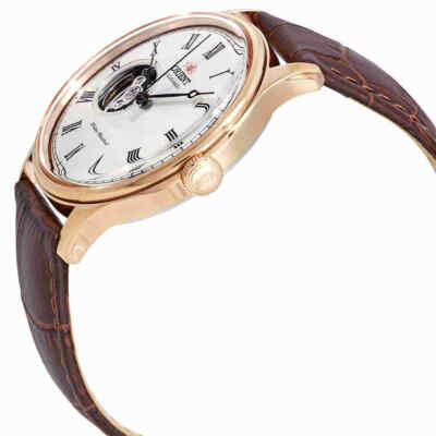 Pre-owned Orient Open Heart Automatic White Dial Men's Watch Fag00001s0