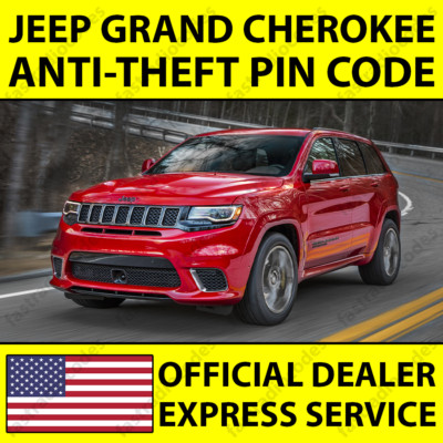 JEEP GRAND CHEROKEE CAR RADIO ANTI-THEFT UNLOCKING PIN CODE FOR ALL MODELS 