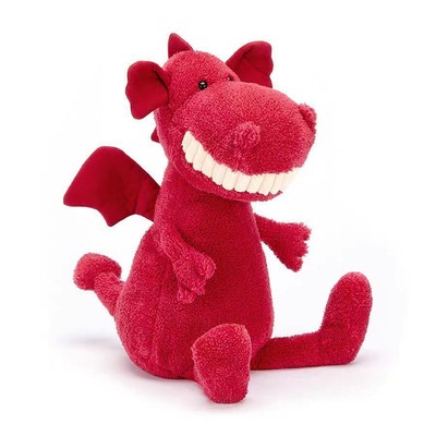 Jellycat Toothed Large Toothed Dragon Plush Toy Soothing Doll Gift