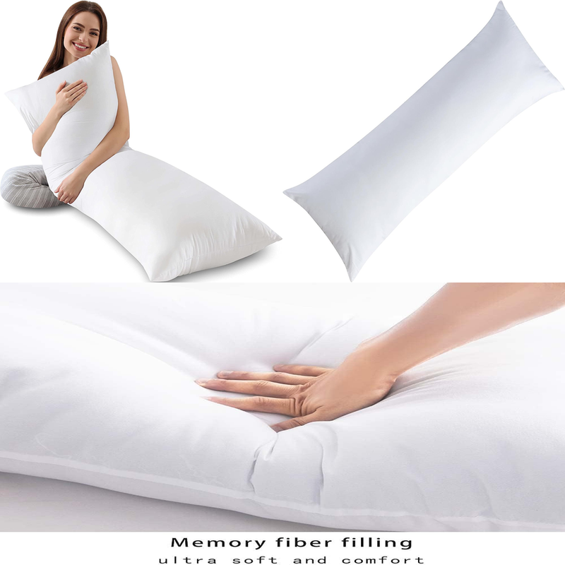 S For Adults - Long Body Pillow Insert For Sleeping - Soft L