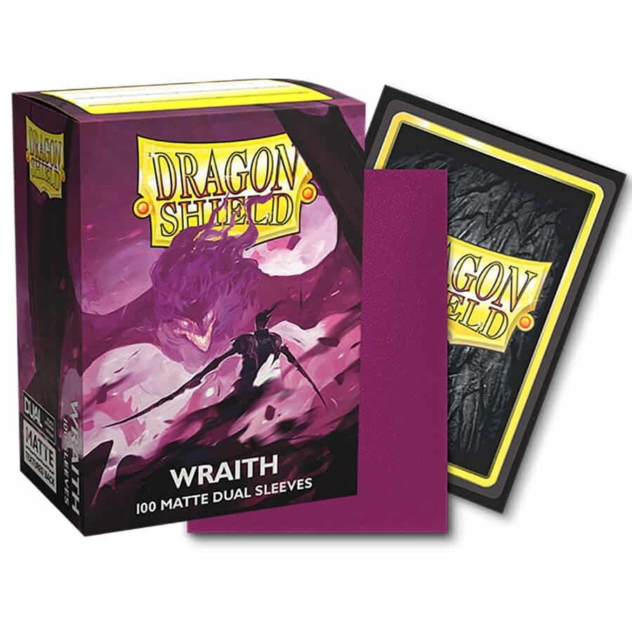 Двойной матовый футляр Wraith с дисплеем Dragon Shield, рукава стандартного размера — 10 упаковок