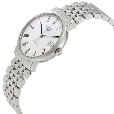 Pre-owned Longines Elegant Automatic White Dial Ladies Steel Watch L4.809.4.11.6