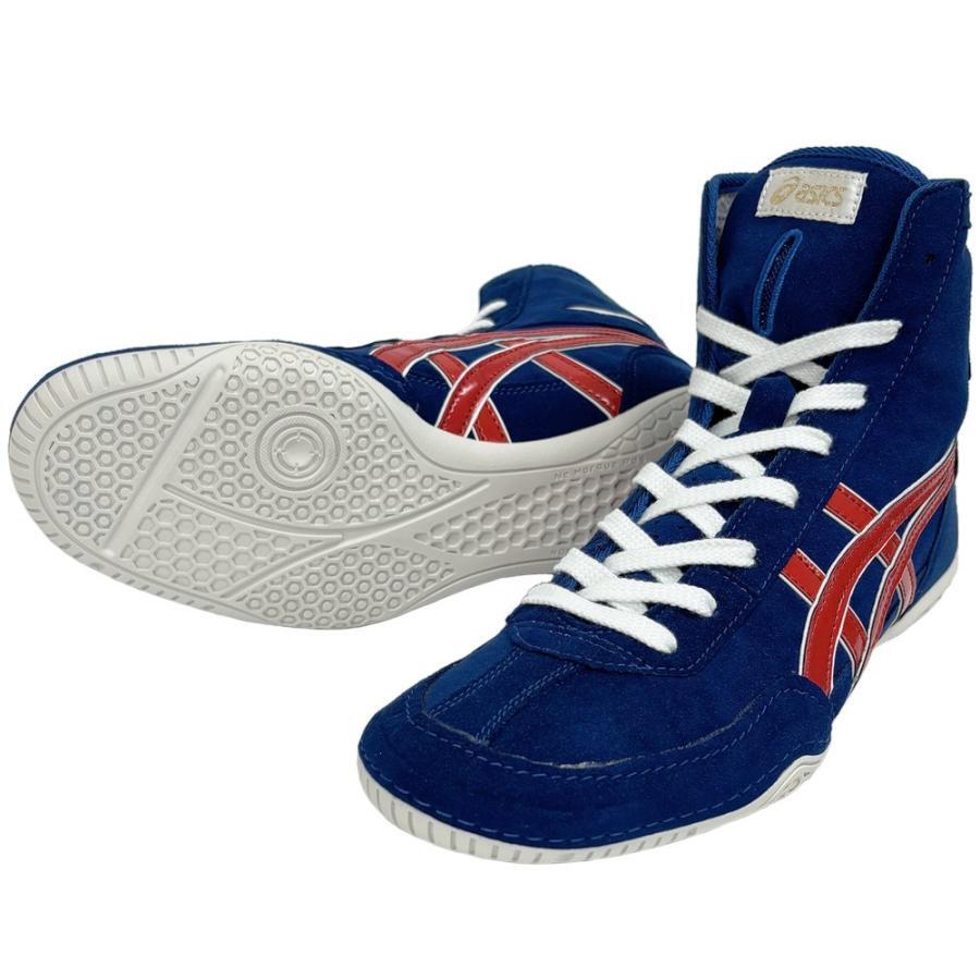 ボクシング Sei asics Boxing Wrestling Shoes Navy White Line Navy EX-EO
