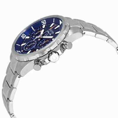 Pre-owned Bulova Marine Star Chronograph Blue Dial Men's Watch 96b256