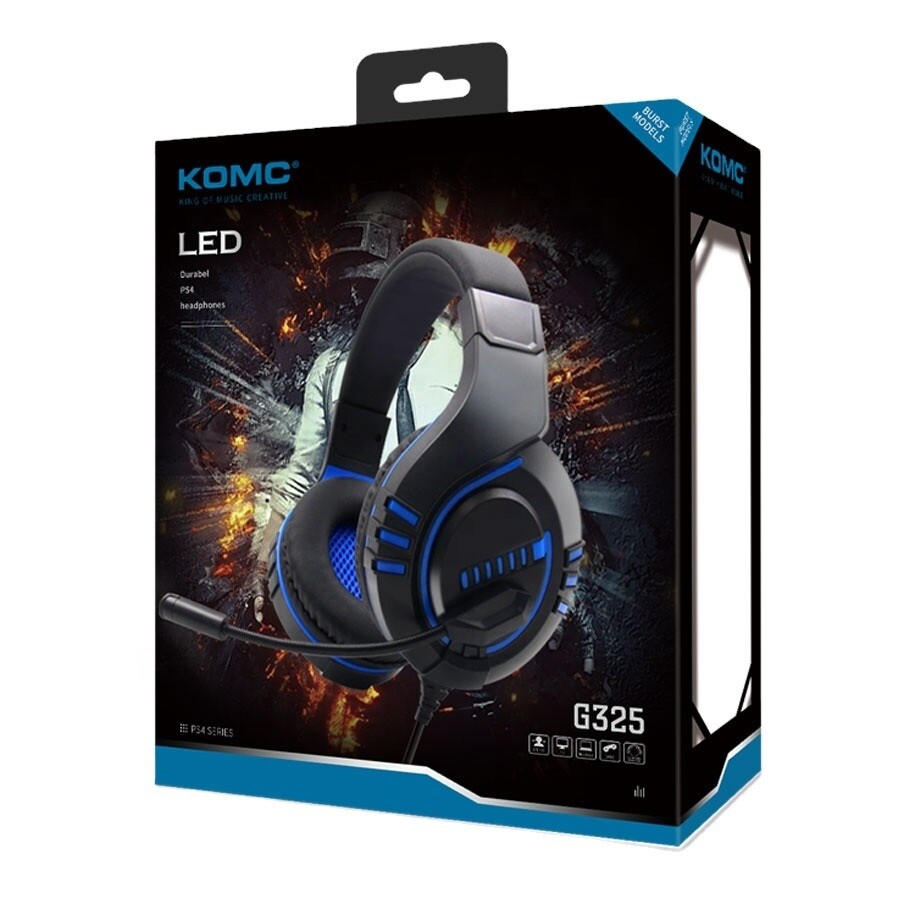 Cuffie Gaming Headset Komc G325 Led Cuffia Giochi Jack 3,5mm Per Ps4 mar