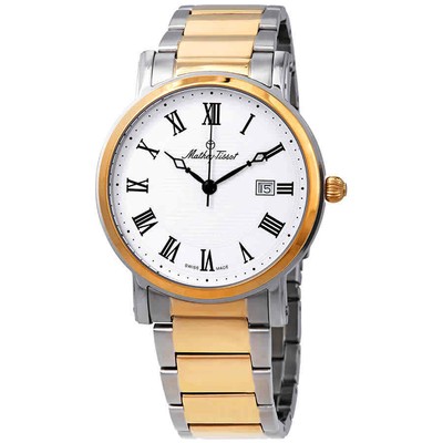 Мужские часы Mathey-Tissot City с металлическим белым циферблатом HB611251MBR