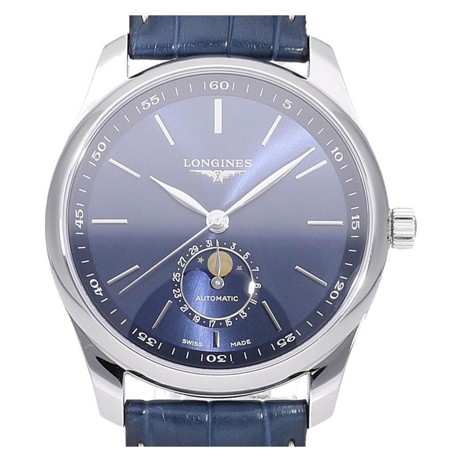 Pre-owned Longines Master Automatic Moonphase Blue Dial 40mm Men's Watch L2.909.4.92.0