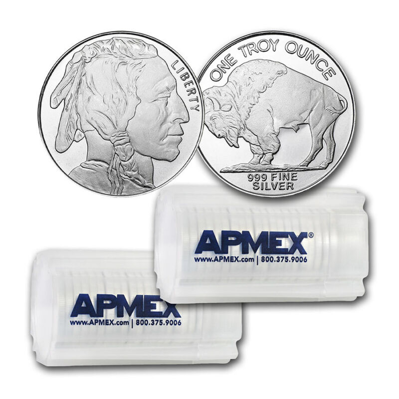 1 Oz Silver Round - Buffalo (lot Of 40 Rounds) - .999 Fine Silver