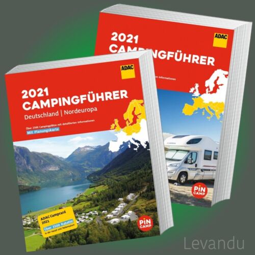 ADAC CAMPINGFÜHRER 2021 - DEUTSCHLAND / NORDEUROPA & SÜDEUROPA | 2 Bücher im Set