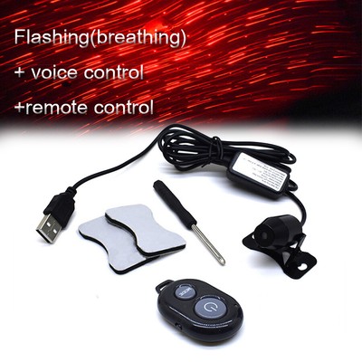 Car Interior Trims USB LED Atmosphere Ceiling Star Light Meteor  Decorative Lamp