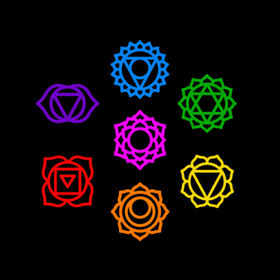 Chakra Symbols vinyl sticker decals life pineal energy yoga pack