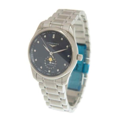 Pre-owned Longines Master Automatic Diamond Blue Dial Men's Watch L29094976