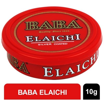 BABA Silver Coated Saffron Blended Elaichi Cardamom Exotic Mouth Freshener Flavo