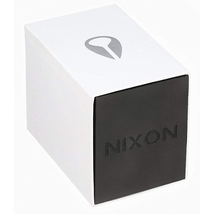 Pre-owned Nixon Genuine Brand Watch 51-30 Chrono Highpolish Silver White A083-488 A083488
