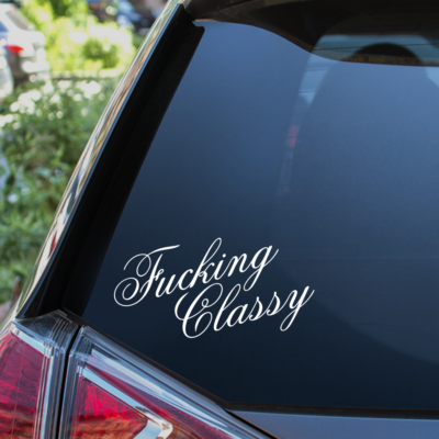 CLASSY Funny Car Sticker Window Bumper JDM Drift DUB Vinyl Decal Sticker