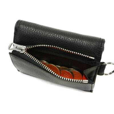 Pre-owned Porter Yoshida Calm Wallet Squid Fold Wallet 041-03122 Black