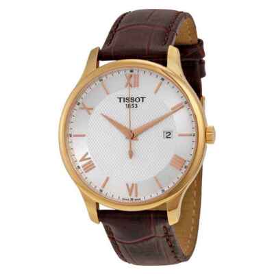 Мужские часы Tissot Tradition Gents с кварцевым серебряным циферблатом T0636103603800
