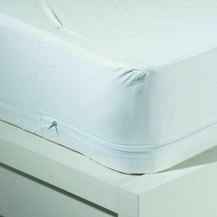 Bed Bug Waterproof Zippered Vinyl Mattress Cover/Protector 9" Encasement (Qtyx2)