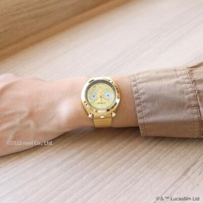 Pre-owned Citizen Record Label Star Wars C-3po An3662-51w Gold Unisex Watch In Box