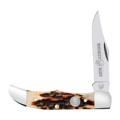 Whiskey Bent Stag Bone Mini Hunter Pocket Knife WB24-02