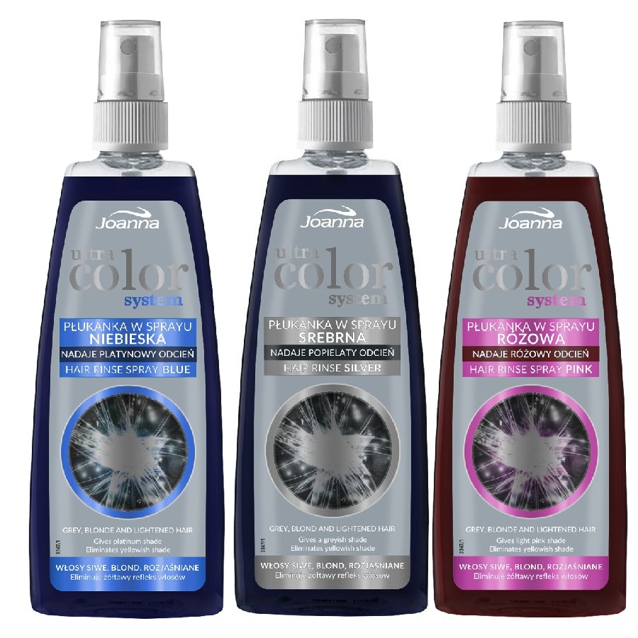 Joanna Hair Rinse Toner Spray Mist Silver Blue Pink No Yellow