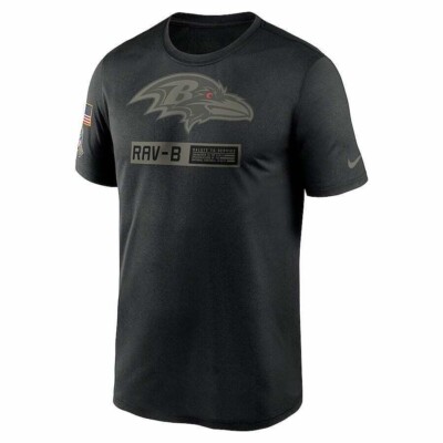 Baltimore Ravens Nike Salute to Service Team Logo Legend T-Shirt Men Medium NFL