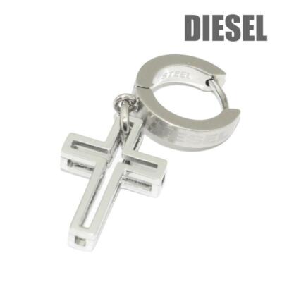 GIFTにも【DIESEL】EARRINGS DX1424 / 01 Diesel Earrings (ONLY 1 piece) DX1333040 Silver DIESEL