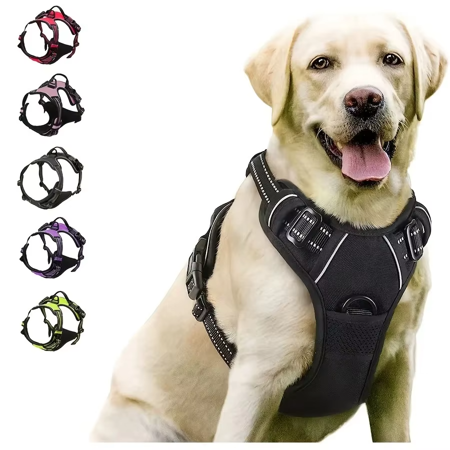 Dog Collars Harness Big Vests Leash Pet Shop Everything for Dogs Leather 