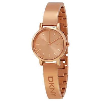 Женские часы DKNY с розовым циферблатом из розового золота с PVD-покрытием NY2308