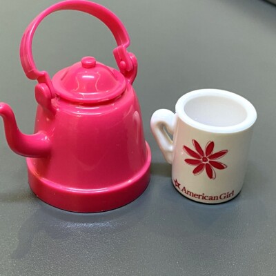 2PCS 18'' American Girl Doll Tea kettle & Mug Mini Mystery Pack Series 3 Toys 